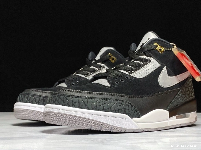 Grey Jordan Black Tinker Air 3 Cement CK4348-007 0806